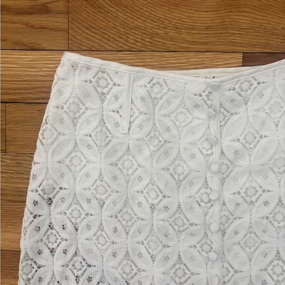 For Love And Lemons women’s Charmaine Sheer Lace Midi Skirt Size M - Picture 7 of 13